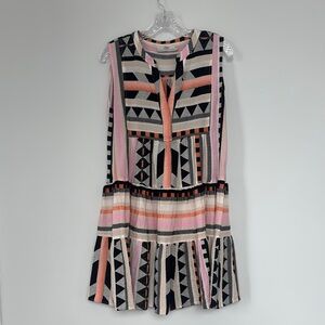 Devotion TWINS Multicolor Geometric Mini Dress